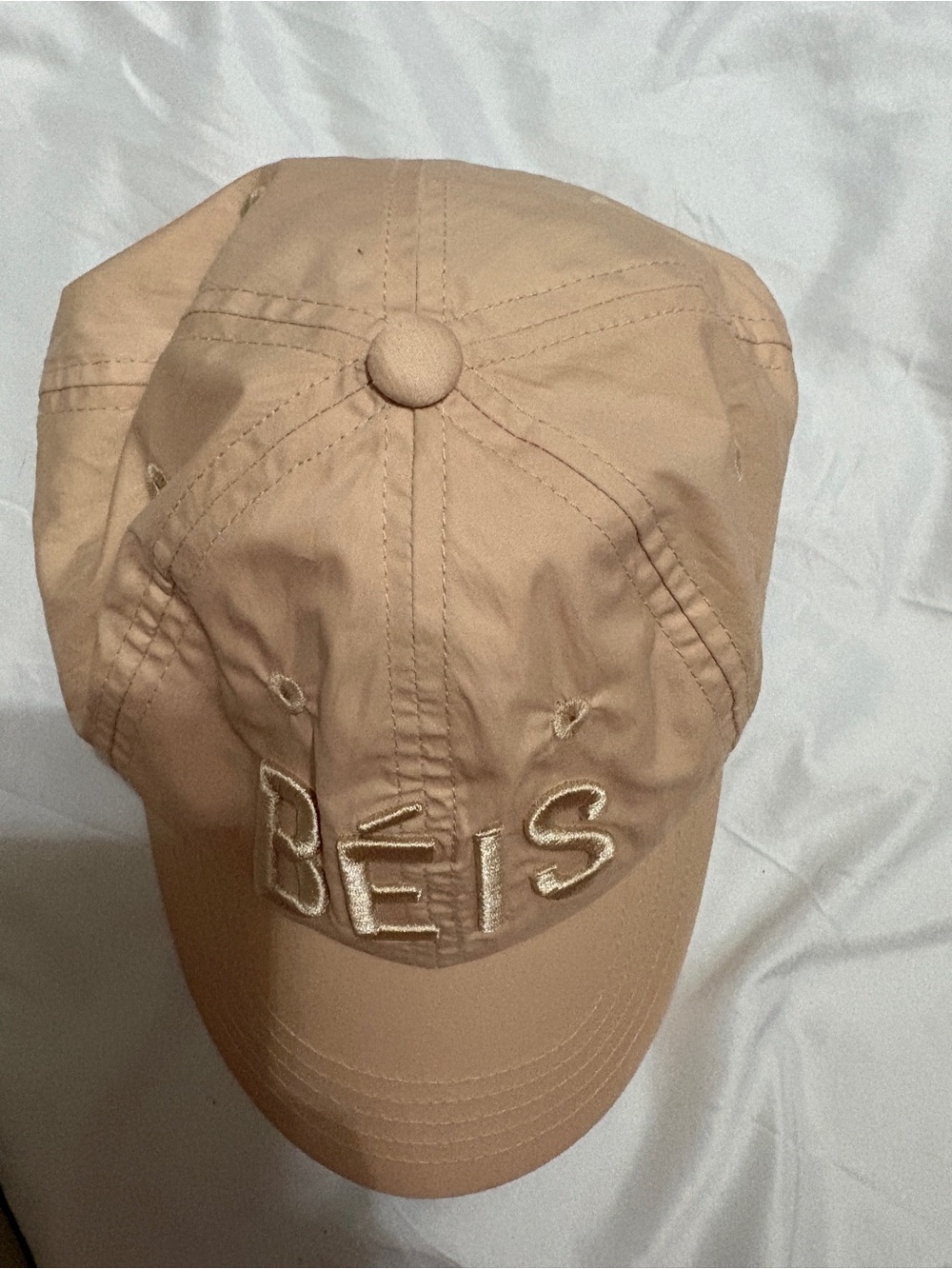BEIS Tan Baseball Cap with Gold Embroidery - Picture 6 of 9